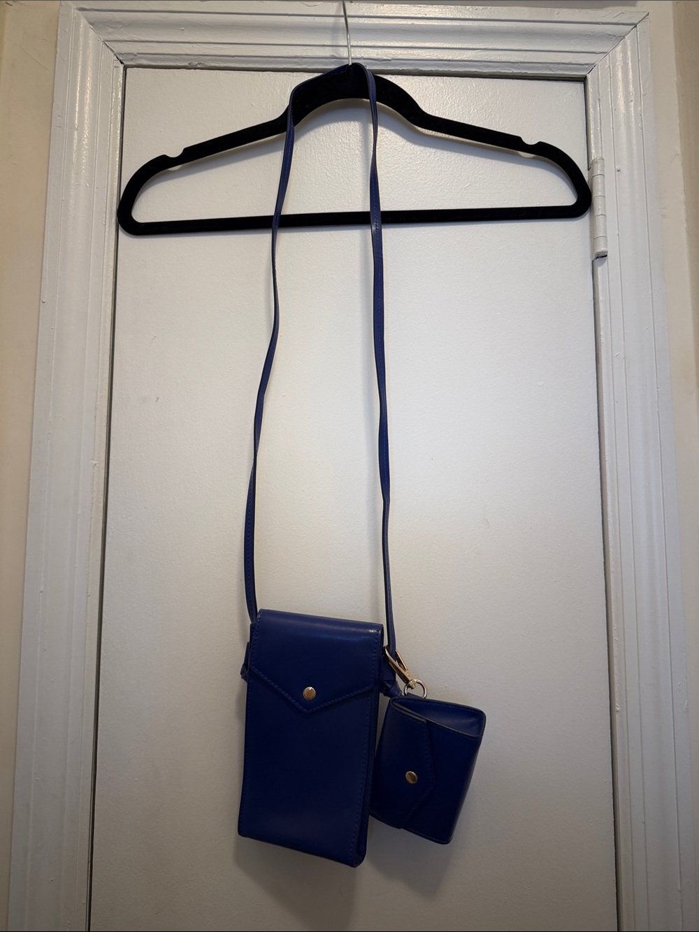 J. Crew Royal Blue Crossbody Phone Bag with Coin Pouch